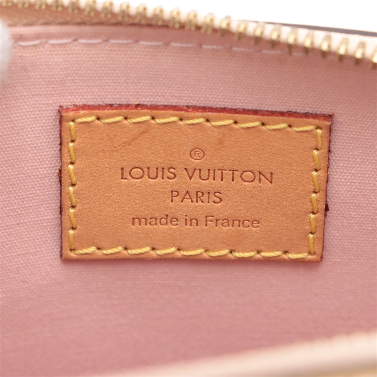 Louis Vuitton Vernis Rayures Alma BB Beige x Rose Ballerine