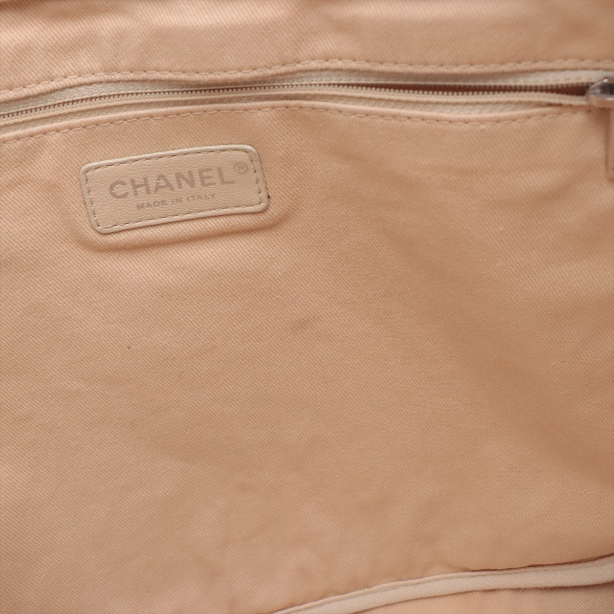 Chanel Canvas Deauville Tote Bag Light Beige