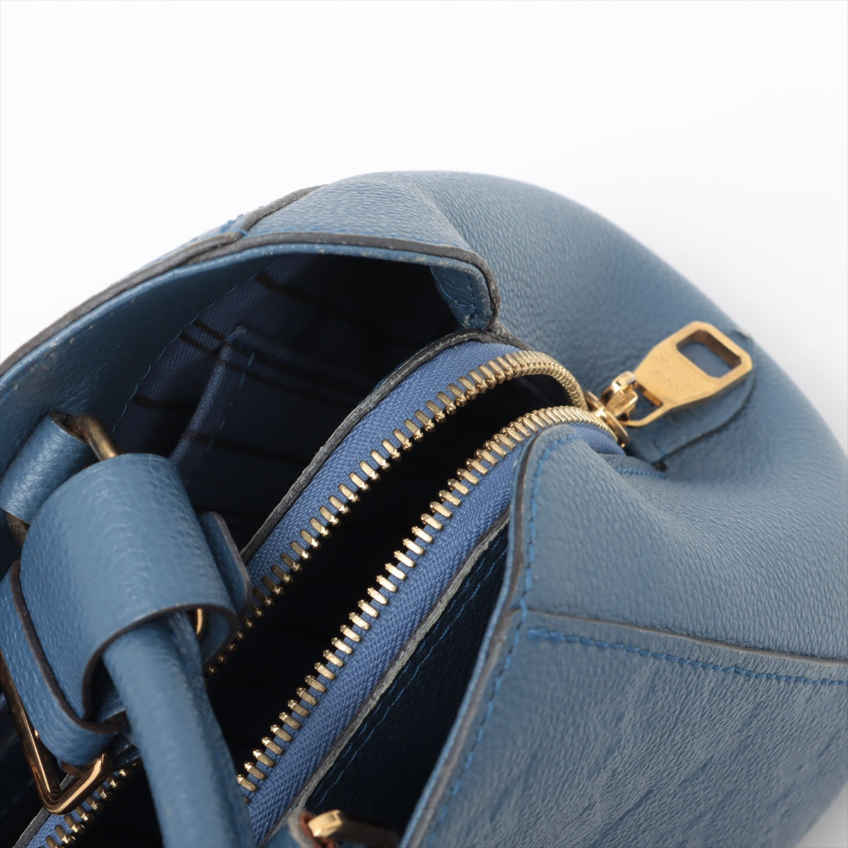 Louis Vuitton Monogram Empreinte Montaigne BB Blue Jean