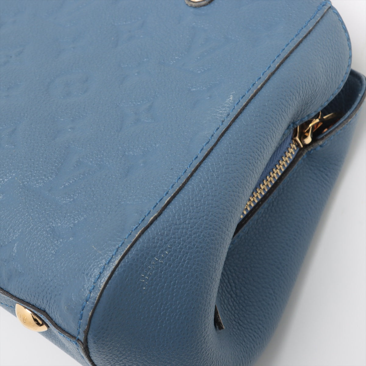 Louis Vuitton Monogram Empreinte Montaigne BB Blue Jean