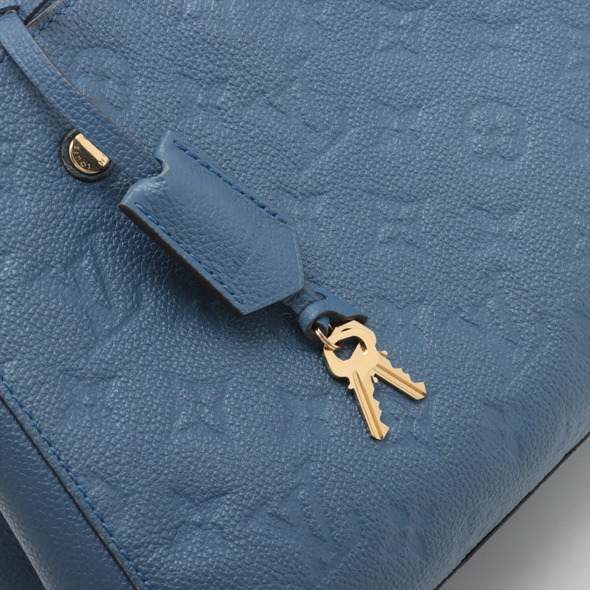 Louis Vuitton Monogram Empreinte Montaigne BB Blue Jean