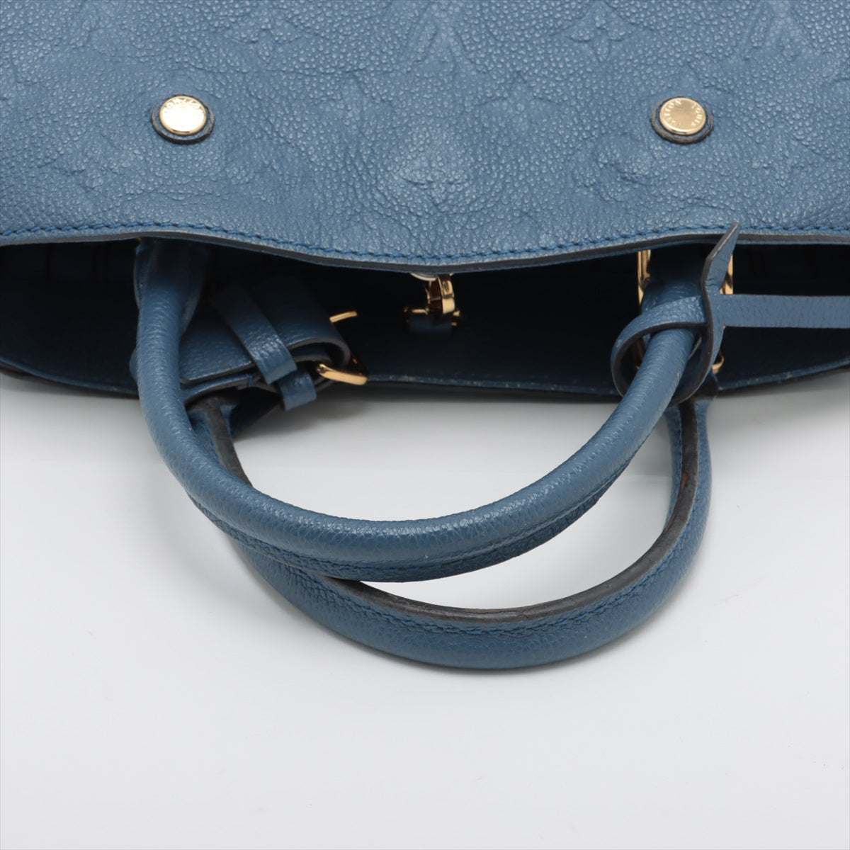 Louis Vuitton Monogram Empreinte Montaigne BB Blue Jean