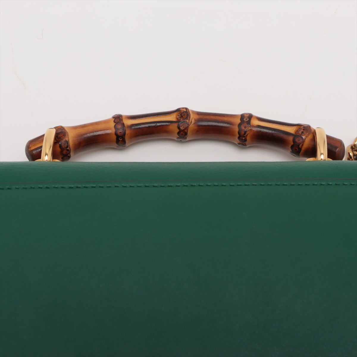 Gucci Bamboo Diana Flap Two-Way Handbag Green