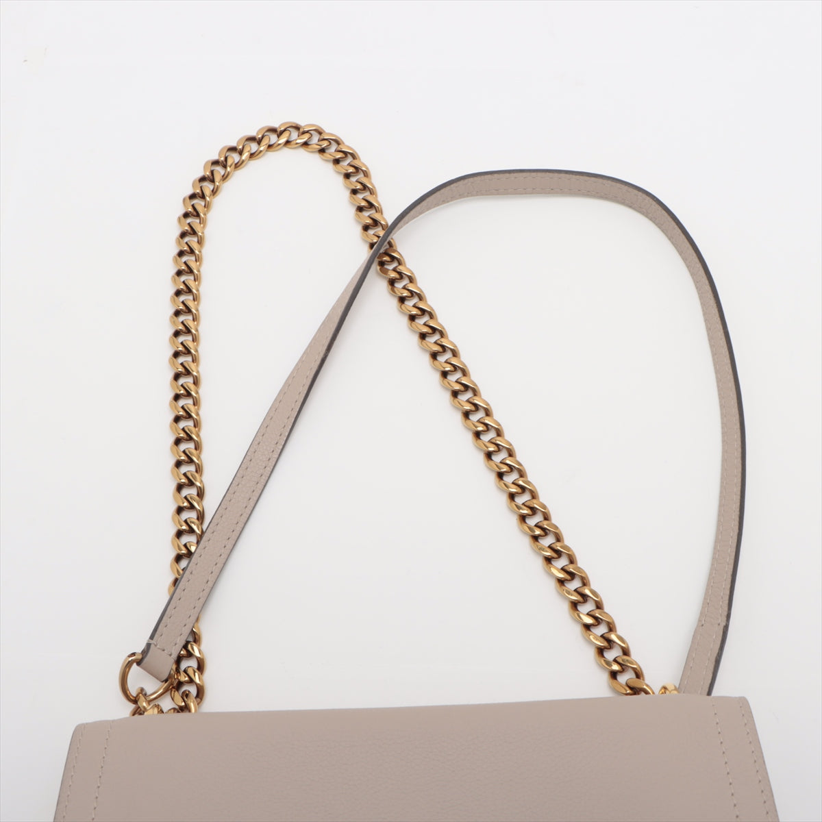 Louis Vuitton LV Logo Lockme Tender Crossbody Bag Greige