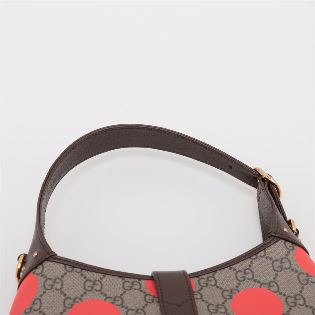 Gucci GG Supreme Leather Two-Way Polkadots Jackie Bag